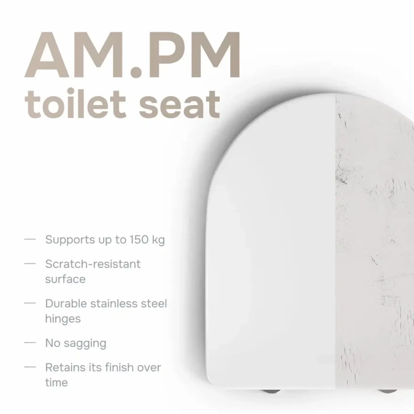 AM.PM - Staand Toilet met muur afvoer - PK - Flash - Randloos - Soft-close & Quick Release wc-bril