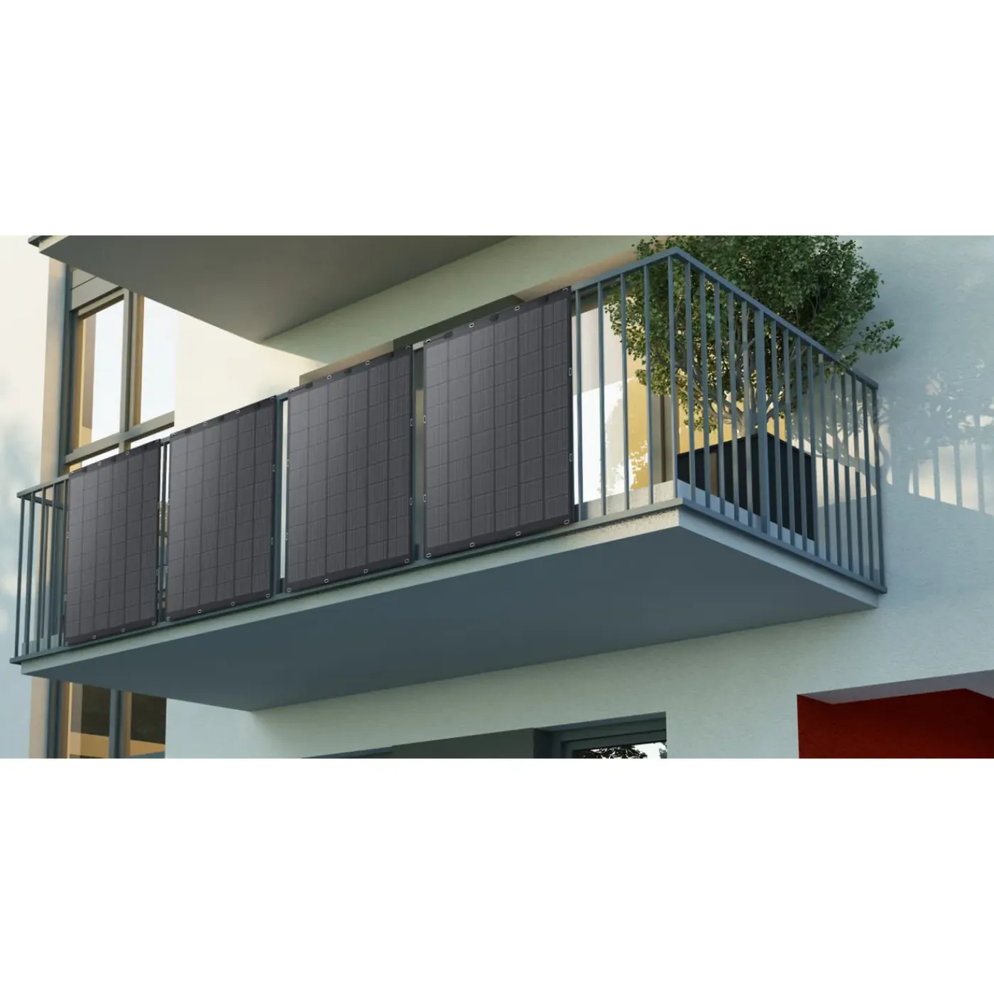 ANKER Solix Solarbank 3 E2700 Pro Balkon Fotovoltaïsch Kit - Met BP2700 En FS20 X4