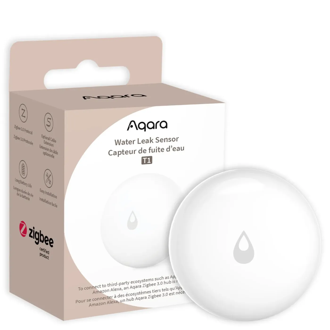 Aqara waterlek sensor T1 - Zigbee - overstromingsdetectie