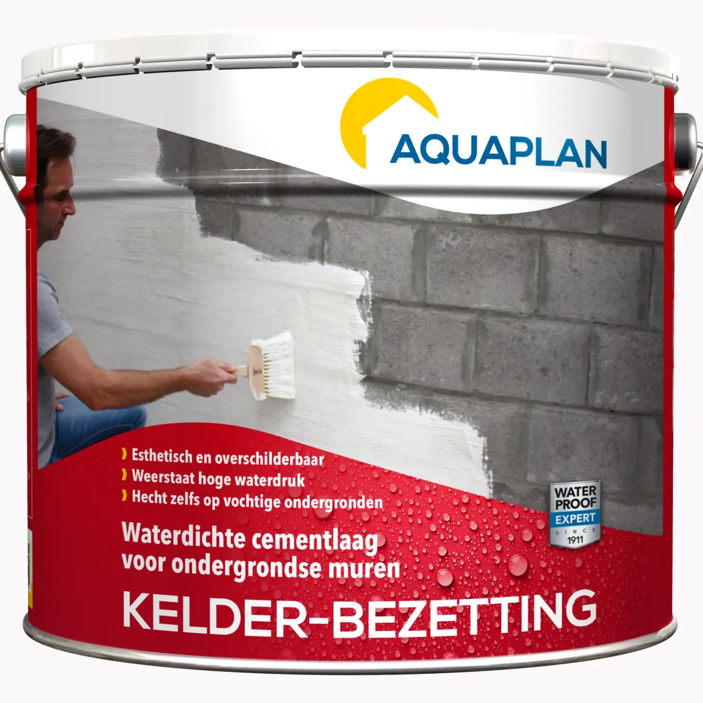 Aquaplan kelder-bezetting waterdichte cementcoating 10 kg