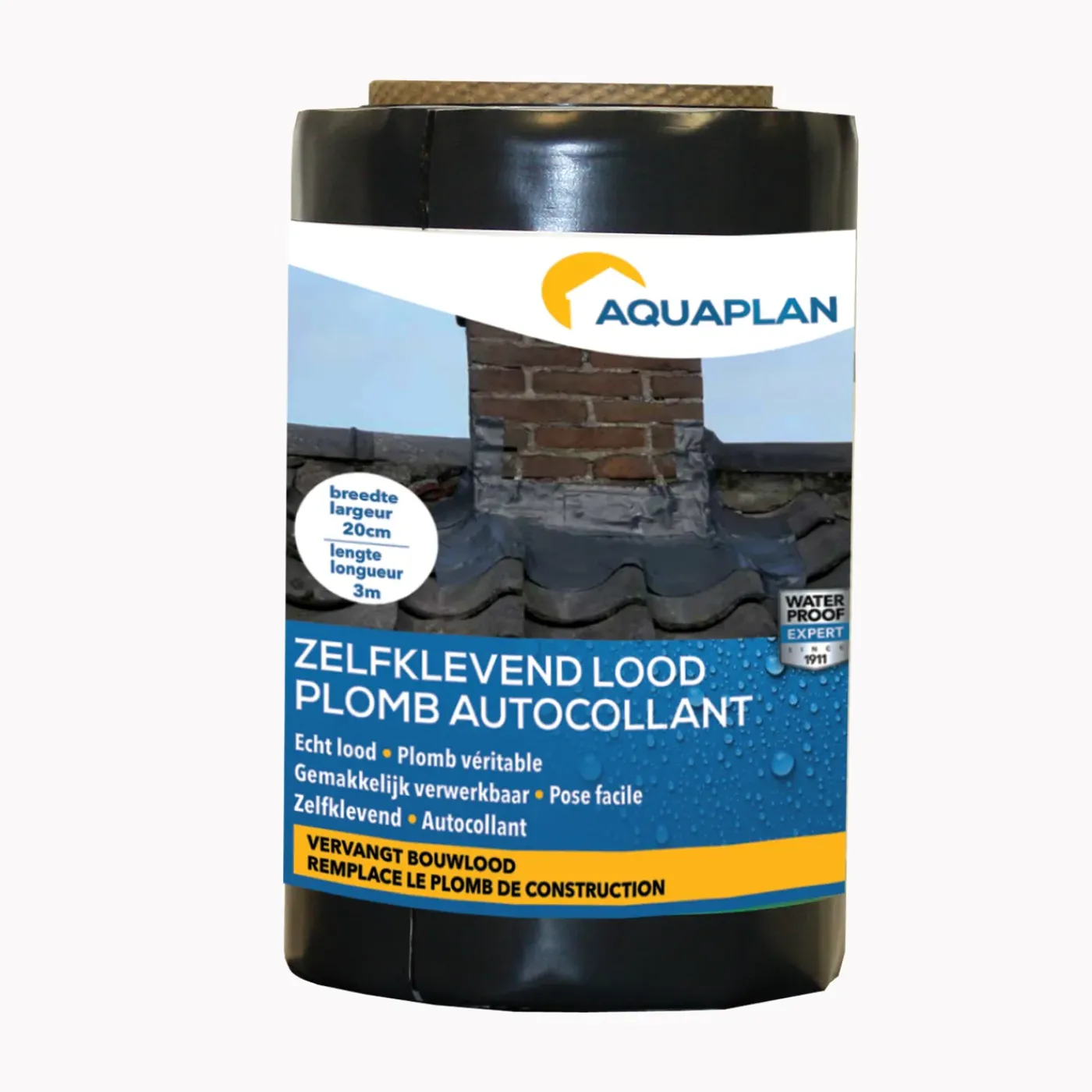 Aquaplan zelfklevend lood 20cm 3m