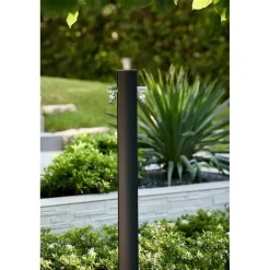 Aquapoint Totem Oval Metal Black 120cm - L 9cm