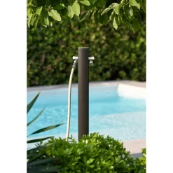 Aquapoint Totem Oval Metal Black 120cm - L 9cm
