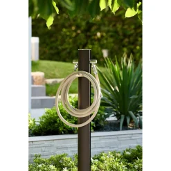 Aquapoint Totem Oval Metal Black 120cm - L 9cm
