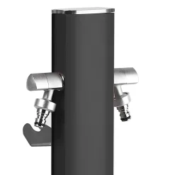 Aquapoint Totem Oval Metal Black 120cm - L 9cm