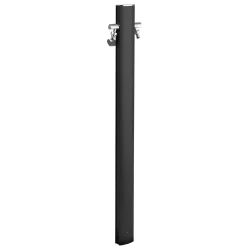 Aquapoint Totem Oval Metal Black 120cm - L 9cm
