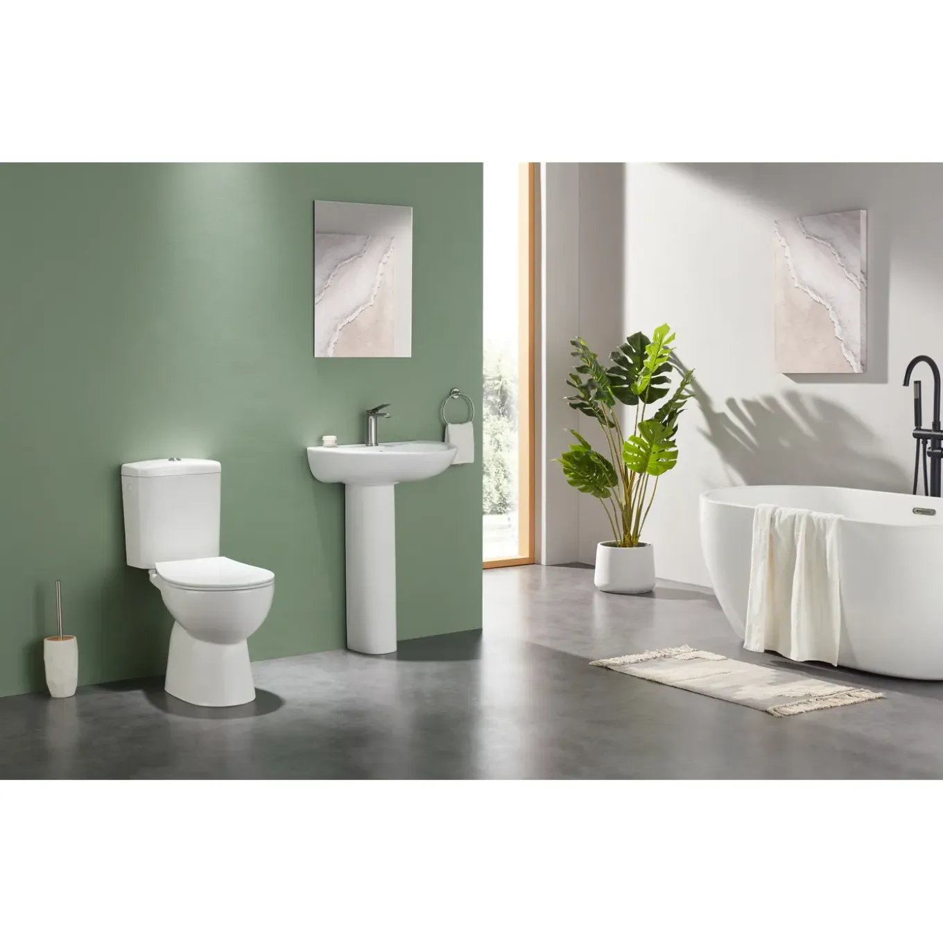 Aquavive Avisio Duoblok toilet - wit