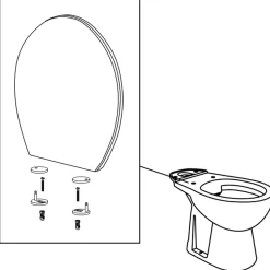 Aquavive Avisio Duoblok toilet - wit