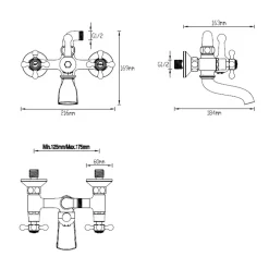 AquaVive badkraan Lunan chroom