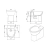 AquaVive – Praxis Eigen Merk AquaVive Bidet - vloermontage - wit