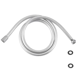 AquaVive – Praxis Eigen Merk AquaVive Doucheslang - Anti-torsie - Universeel - Chroom - 200cm