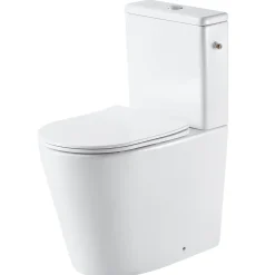 AquaVive – Praxis Eigen Merk Aquavive Duoblok toilet Esino met randloze toiletpot - wit