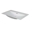 Aquavive Enkele Wastafel Cecina / Savena - Anders - Glanzend - Inclusief Kraan - Wit - 50cm