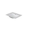 AquaVive – Praxis Eigen Merk Aquavive Enkele Wastafel Cecina / Savena - Composiet - Rechthoekig - Glanzend Wit - 50cm
