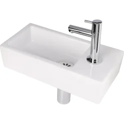 AquaVive – Praxis Eigen Merk Aquavive Fonteinset Somme - Keramiek - Wit - 20,5x40,5x22,5cm