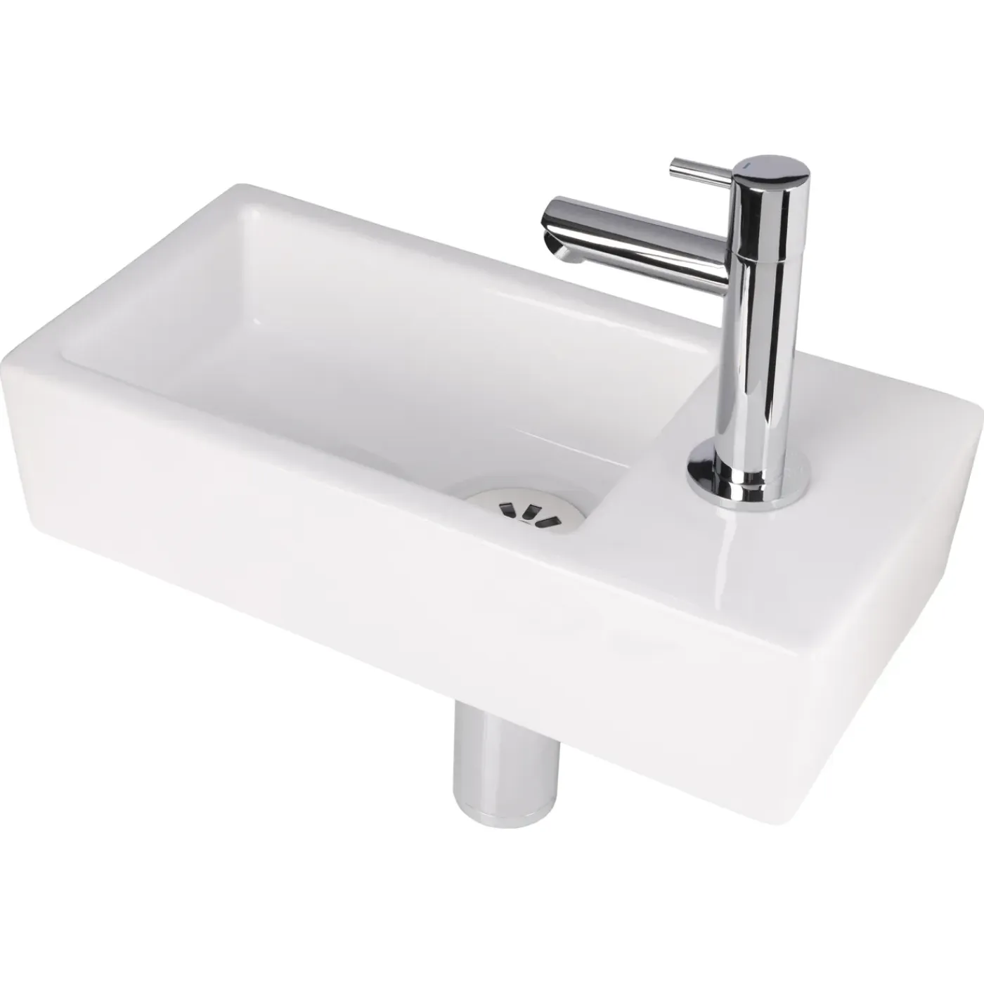 AquaVive – Praxis Eigen Merk Aquavive Fonteinset Somme - Keramiek - Wit - 20,5x40,5x22,5cm