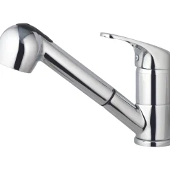 AquaVive – Praxis Eigen Merk AquaVive keukenkraan Junin met uittrekbare handdouche chroom