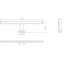 AquaVive LED-verlichting 50cm chroom