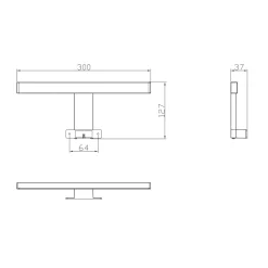 AquaVive – Praxis Eigen Merk AquaVive LED-verlichting 30cm chroom