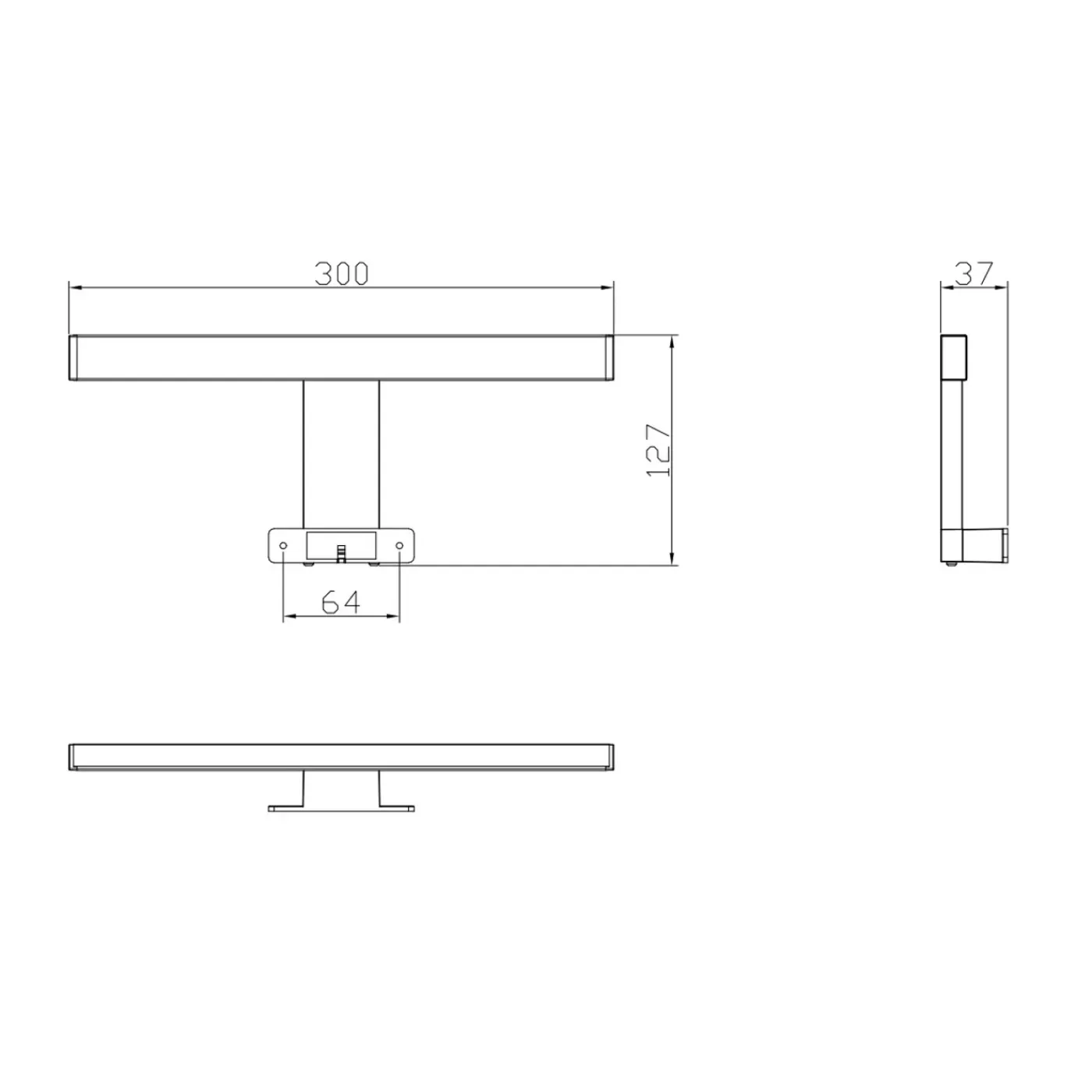AquaVive – Praxis Eigen Merk AquaVive LED-verlichting 30cm chroom