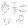 AquaVive – Praxis Eigen Merk Aquavive Livenza Duoblok toilet met randloze toiletpot - wit