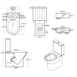 AquaVive – Praxis Eigen Merk Aquavive Livenza Duoblok toilet met randloze toiletpot - wit