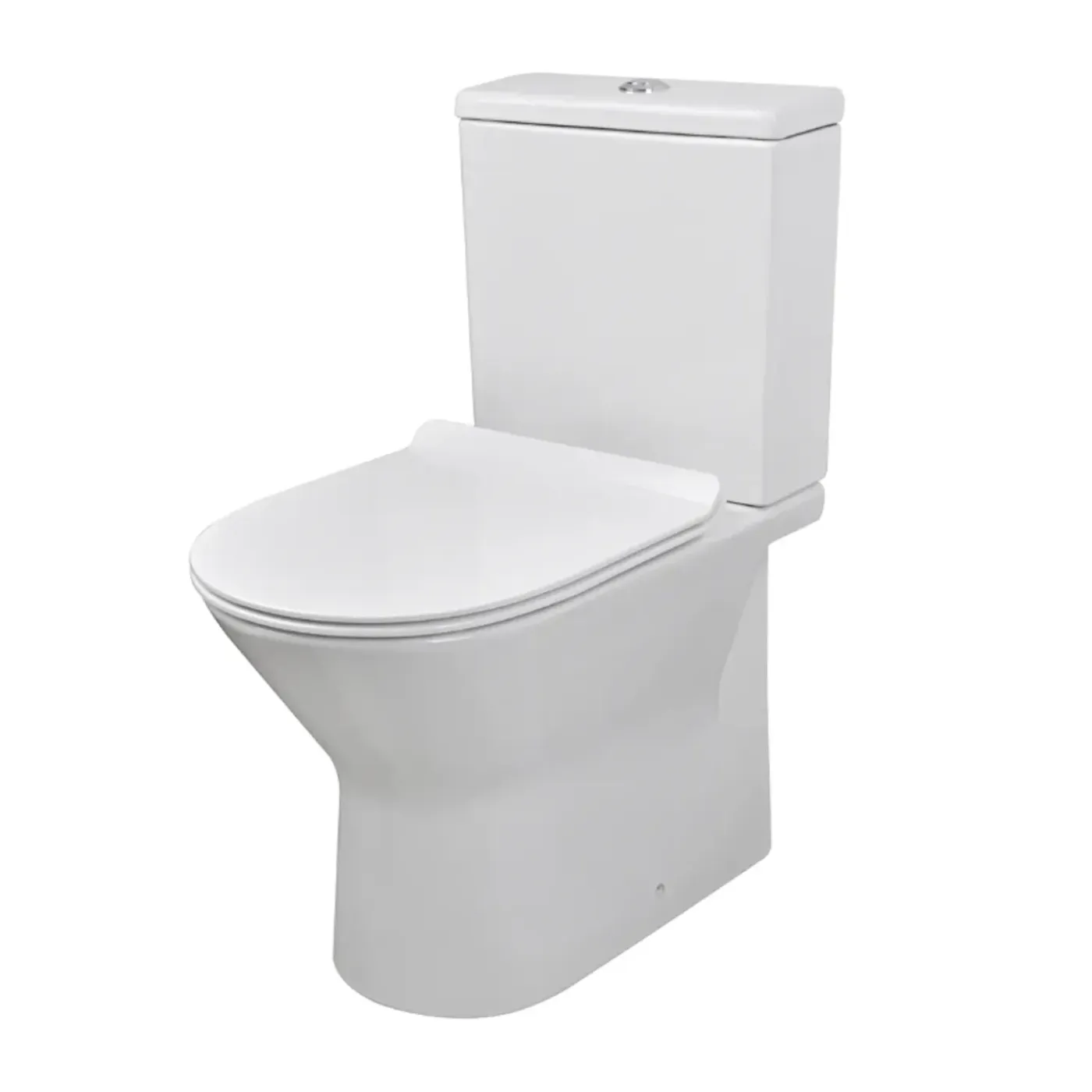 AquaVive – Praxis Eigen Merk Aquavive Livenza Duoblok toilet met randloze toiletpot - wit