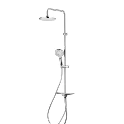 AquaVive – Praxis Eigen Merk Aquavive Regendouche Basento - Zonder Kraan - Zilver - Rond - 3-straals - Waterbesparend