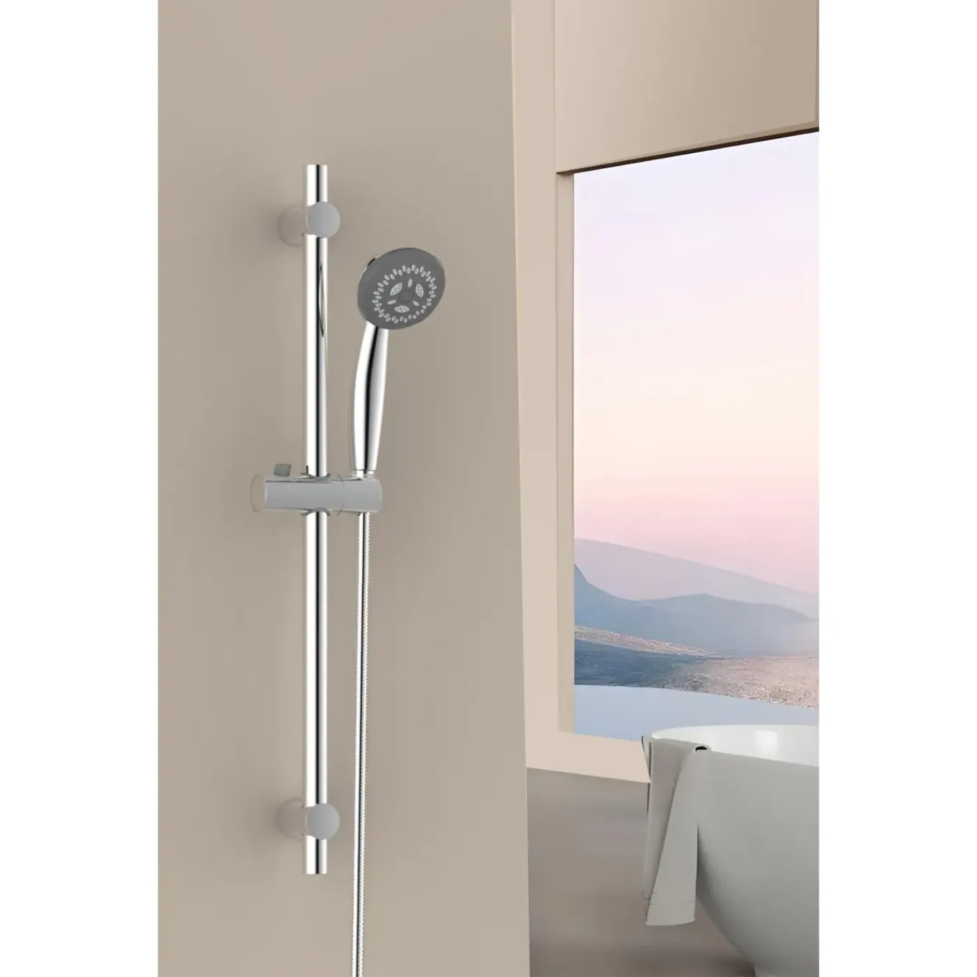 AquaVive – Praxis Eigen Merk AquaVive schuif voor glijstang 25mm chroom