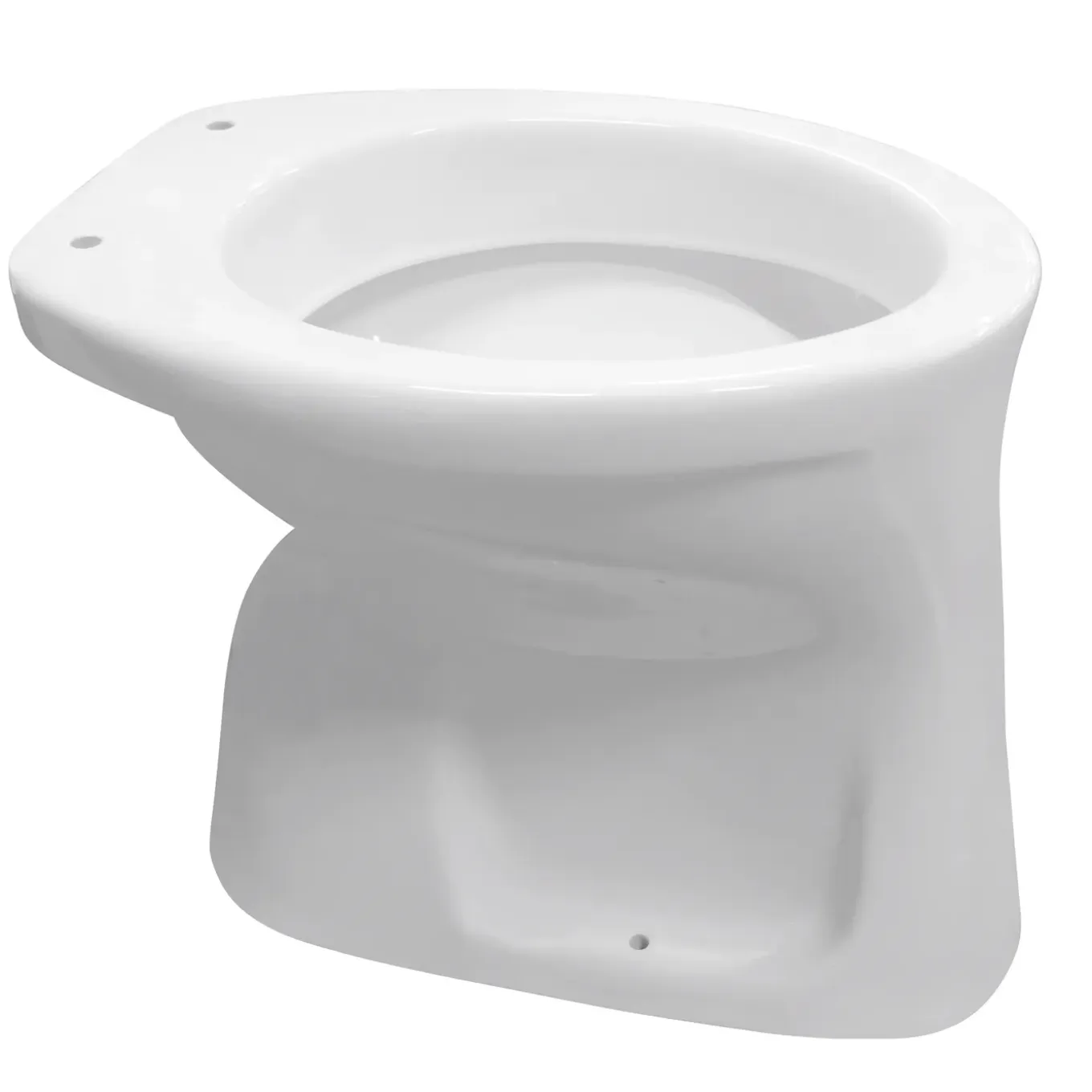 Aquavive Staande Toiletpot - Odet - Vlakspoel - Vloeruitgang - 46,5x36,5cm - Wit