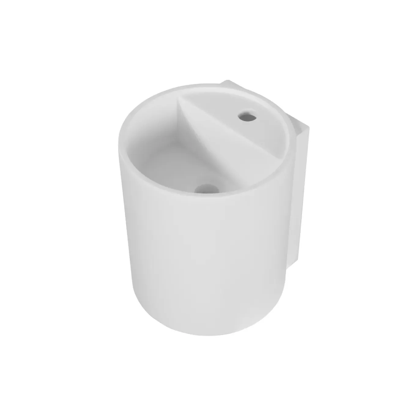 Aquavive Wasbak Elvo - Solid Surface - Cilinder - Wit - 36x35x40cm