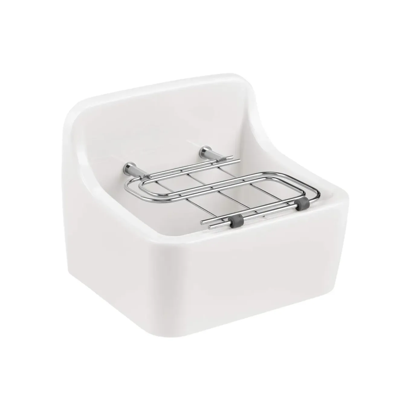 Aquavive Wasbak Spoelbak - Keramiek - Rechthoekig - Wit - 44x38x36cm