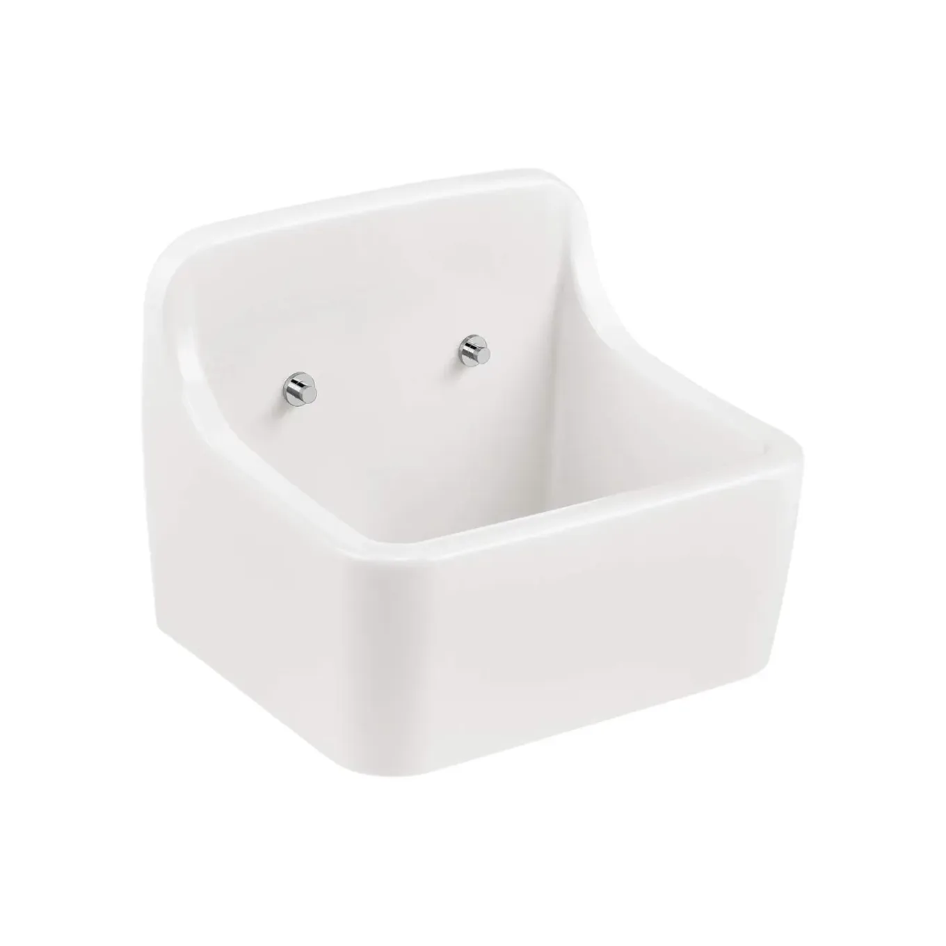 Aquavive Wasbak Spoelbak - Keramiek - Rechthoekig - Wit - 44x38x36cm