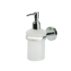 AquaVive zeepdispenser glas en chroom