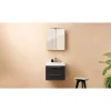 AquaVive – Praxis Eigen Merk Aquazuro Enkele Wastafel Arezzo - Keramiek - Vierkant - Glanzend - Wit - 40cm