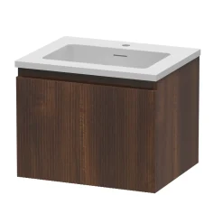 Aquazuro Enkele Wastafel Napoli - Keramiek - Rechthoekig - Mat Wit - 60cm