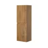 Aquazuro Hoge Badkamerkast Napoli 40cm - Natuur Eik Houtlook - Met 2 Deuren - 40x120x30cm