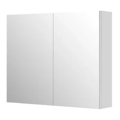 Aquazuro spiegelkast Napoli 90cm hoogglans wit