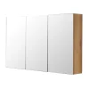 Aquazuro spiegelkast Napoli 120cm naturel eiken