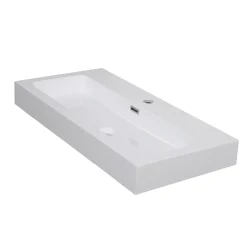Aquazuro Waskom Toilet Arezzo - Glanzend - Inclusief Kraan - Wit - 38cm