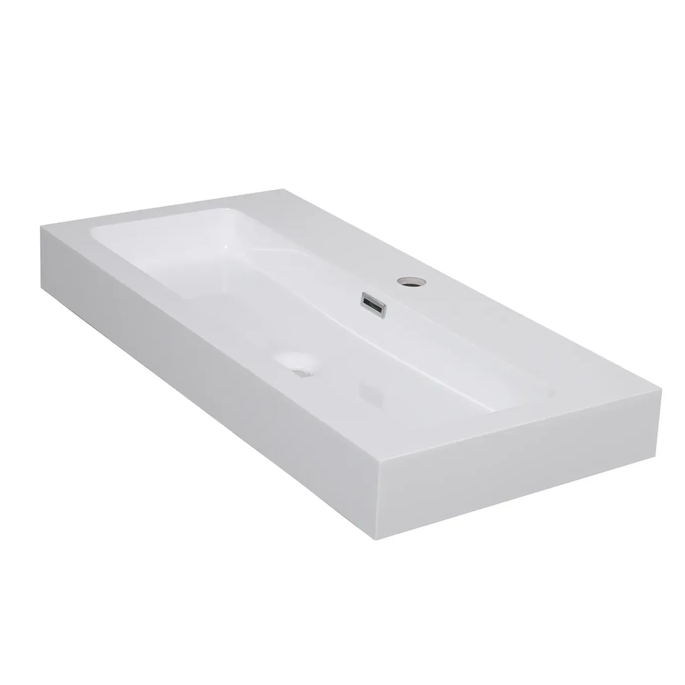 Aquazuro Waskom Toilet Arezzo - Glanzend - Inclusief Kraan - Wit - 38cm
