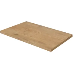 Aquazuro Wastafelblad Napoli - Hout - Melamine - Natuur Eik - 90x48cm