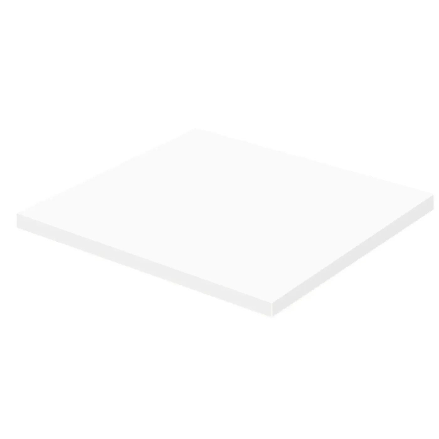 AquaVive – Praxis Eigen Merk Aquazuro Wastafelblad Napoli - Hout - Gelakt - Wit - 60x48cm