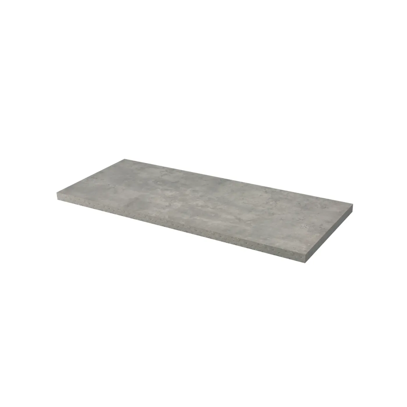 Aquazuro Wastafelblad Napoli - Hout - Melamine - Grijs - 120x48cm