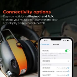 Aquila Bluetooth Oorkappen Met Dab+ Radio & Fm – Gehoorbescherming 31 Snr – Oorbeschermers