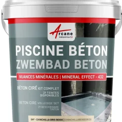 ARCANE INDUSTRIES - Betonlook Zwembad Kit Goudtarwebeige - 8 M²
