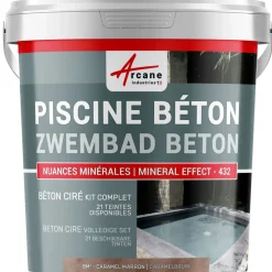 Arcane Industries - Betonlook Zwembad Kit Gazellerozegrijs - 16 M²