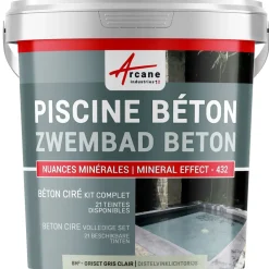 Arcane Industries - Betonlook Zwembad Kit Gazellerozegrijs - 16 M²