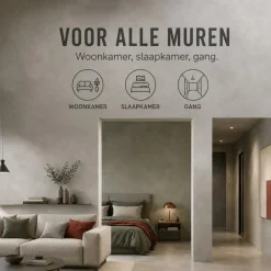 Arcane Industries - Gepolijst Beton Muren Kit - 10 M² Aroniagrijszwart