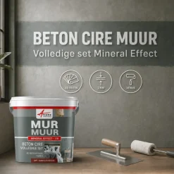 Arcane Industries - Gepolijst Beton Muren Kit - 10 M² Rosetto Bruinroze